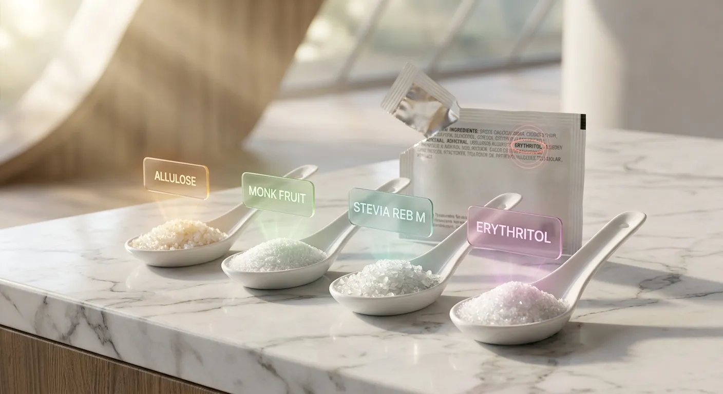 Allulose vs Monk Fruit vs Stevia vs Erythritol